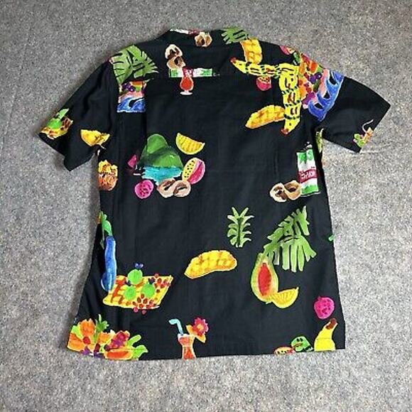 Roark Shirt Men’s Medium Hawaiian Gonzo Tahiti Treat Camp Classic Fit Tencel - Picture 8 of 8